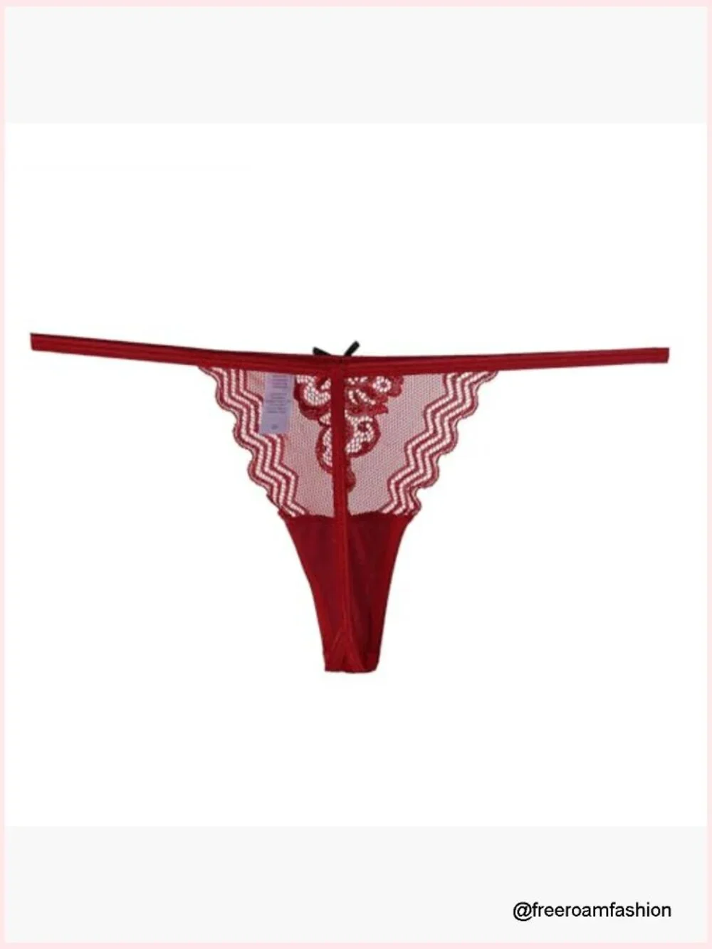 Pack of 6 Lace G-String Thongs No Show Panties X-Small Low Rise